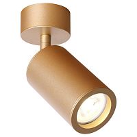 2802-1U Angularis потолочный светильник D60*H175, 1*GU10*35W, excluded; накладной светильник, поворотный плафон, золотой цвет каркаса