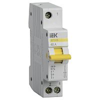 MPR10-1-040 Выключатель-разъединитель трехпозиционный ВРТ-63 1P 40А IEK