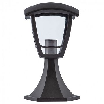 Б0051189 Садово-парковый светильник ЭРА НТУ 07-40-001 Валенсия черный 4 гранный напольный IP44 Е27 max40Вт  - фотография 3