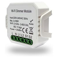 RL1004-DM RL1004-DM Двухканальное Wi-Fi реле-диммер 2 x 100 Вт