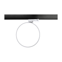 DL18791R24W1W Track Donolux LED Moon св-к трековый, AC 220В, 24Вт, D135хH25мм, 1950Лм, 107°, 3000К, IP20, Ra >80, белый