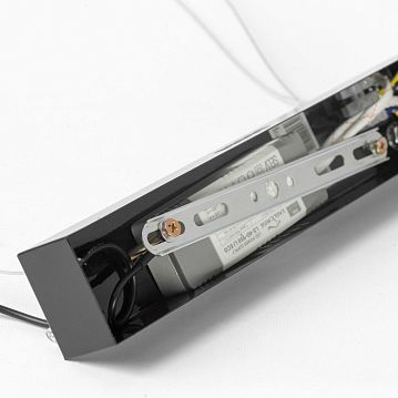 LSP-7163 Линейно-подвесной светильник, цвет основания - черный, плафон - акрил (цвет - белый), 2х20W LED  - фотография 5