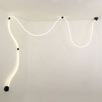 LSP-7214 Линейно-подвесной светильник, цвет основания - черный, плафон - акрил (цвет - белый), 1х72W LED