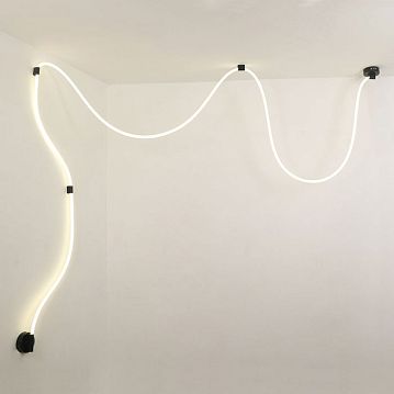 LSP-7214 Линейно-подвесной светильник, цвет основания - черный, плафон - акрил (цвет - белый), 1х72W LED