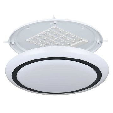 900335 900335 Настенно-потолочный светильник CAPASSO, LED 22,8W, 2500lm, H65, ?480, сталь, белый/пластик, белый, черный  - фотография 3