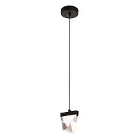 LSP-7095 Подвесной светильник, цвет основания - черный, плафон - хрусталь (цвет - прозрачный), 1х3W led