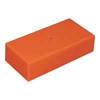 46203HF MB145 Коробка огн. E110, о/п 145х75х40мм, с гладкими стенками, без галогена, IP41, 6P, (1,5-6 мм2), цвет оранж. Экопласт