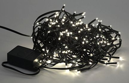 Б0047970 ENIN - GW ЭРА Гирлянда LED Нить Мишура 3,9 м зеленый провод, теплый свет,  220V (24/576)  - фотография 9