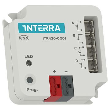 ITR420-0001 Интерфейсный модуль ИК-управления KNX IR Emitter, для управления аудио-/видео устройствами, бытовой техникой и  кондиционерами с помощью инфракрасного передатчика, 45x45x16 мм, в установочную коробку  - фотография 3