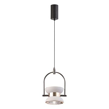 LSP-7137 Подвесной светильник, цвет основания - белый, плафон - стекло, 1х6W LED
