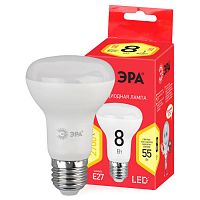Б0020635 Лампочка светодиодная ЭРА RED LINE ECO LED R63-8W-827-E27 Е27 / E27 8Вт рефлектор теплый белый свет