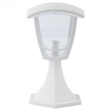 Б0051199 Садово-парковый светильник ЭРА НТУ 07-40-001 Валенсия белый 4 гранный напольный IP44 Е27 max40Вт  - фотография 4