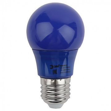 Б0049578 Лампочка светодиодная ЭРА STD ERABL50-E27 E27 / Е27 3Вт груша синий для белт-лайт  - фотография 4