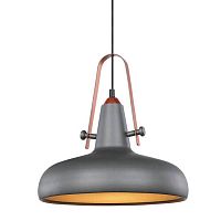 MIDDLETOWN Подвесной светильник, цвет основания - серый, плафон - металл (цвет - серый), 1x60W E27