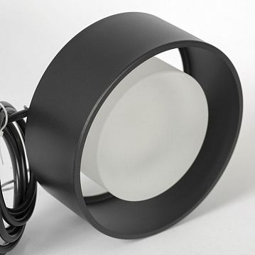 LSP-7101 Подвесной светильник, цвет основания - черный, плафон - акрил (цвет - белый), 1х7W led  - фотография 2