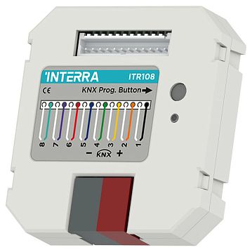 ITR108-0010 Модуль бинарных входов KNX (кнопочный интерфейс), 8 канала для беспотенциальных контактов, в установочную коробку  - фотография 2