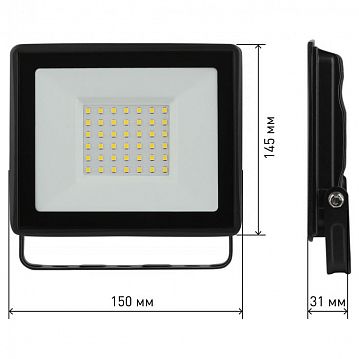 Б0052024 Прожектор светодиодный уличный ЭРА LPR-023-0-65K-050 50Вт 6500K 4000Лм IP65  - фотография 6