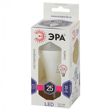 Б0035336 Лампочка светодиодная ЭРА STD LED A65-25W-860-E27 E27 / Е27 25Вт груша холодный дневной свет  - фотография 2