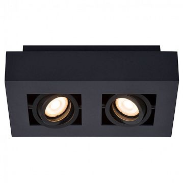 09119/11/30 XIRAX Потолочный светильник 2xGU10/5W LED DTW Black