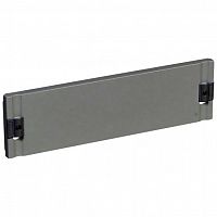 020341 Сплошная лицевая панель металлическая XL³ 400 - для шкафов и щитов - высота 100 мм