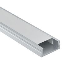 ALM001S-2M Led strip Алюминиевый  профиль накладной 15x6 Цвет: Серебро