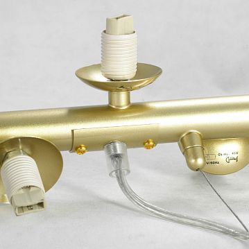 LSP-8383 WILCOX Линейно-Подвесной светильник, цвет основания - матовое золото, плафон - стекло (цвет - белый), 15x40W G9, LSP-8383  - фотография 3