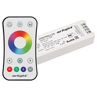 034807 Контроллер SMART-RGB-SET-RING (12-24V, 3x3A, ПДУ 2.4G) (Arlight, IP20 Пластик, 5 лет)