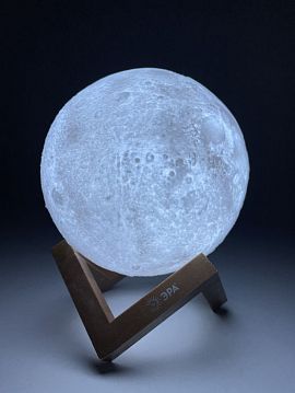 Б0043093 Ночник - светильник светодиодный ЭРА NLED-491-1W-W Луна аккумуляторный белый, Б0043093  - фотография 9