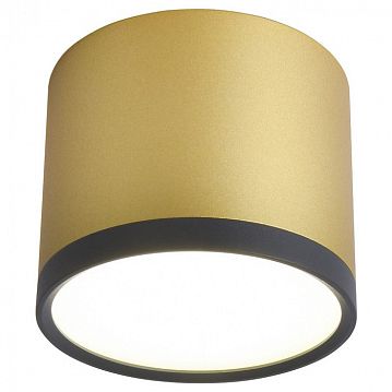 3082-2C Baral потолочный светильник D88*H75, LED*9W, 450LM, 4000K, IP20, included; накладной светильник, каркас сочетает в себе два цвета - золото и черный