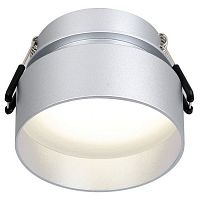 2884-1C Inserta врезной светильник D80*H60, cutout:D65, 1*GU10LED*7W, excluded; врезной светильник серебряного цвета, зазор между плафоном и поверхностью потолка оставляет оригинальный световой эффект, лампу можно менять