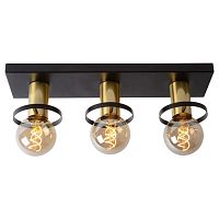 ANAKA Потолочный светильник 3x E27/40W Black/Satin Brass, 45179/03/30