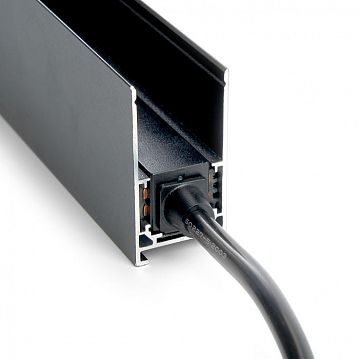 41967 Соединитель-коннектор для низковольтного шинопровода, черный, кабель 0,5м LD3000  - фотография 6