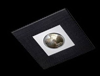 SQUAREPL300ALCO Nerocarbonio,  Square 300 CD, потолочный светильник, цвет – карбон, 1x50W G53
