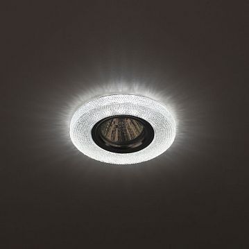 Б0018775 DK LD1 WH Светильник ЭРА декор cо светодиодной подсветкой, прозрачный (50/1750)  - фотография 2