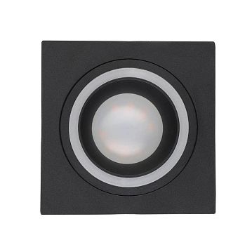 900451 900451 Встраиваемый светильник CAROSSO, 35W (GU10), L93, B93, H25, алюминий, черный / пластик, белый  - фотография 4