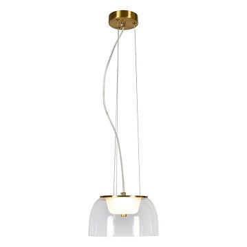 LSP-7061 Подвесной светильник, цвет основания - бронзовый, плафон - стекло (цвет - прозрачный), 1х5W Led