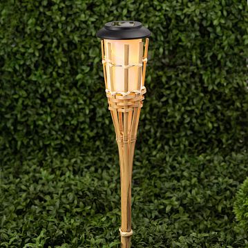 Б0053382 Светильник уличный ЭРА ERASF22-24 Факел бамбук на солнечных батареях садовый 56 см