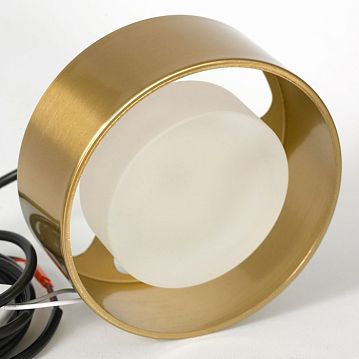 LSP-7103 Подвесной светильник, цвет основания - бронзовый, плафон - акрил (цвет - белый), 1х7W led  - фотография 2