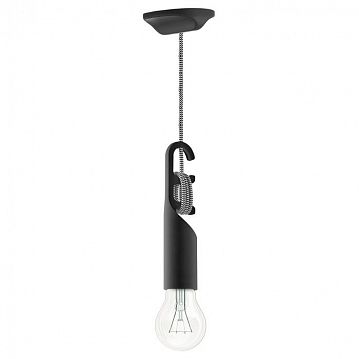 LSP-8548 COZY Подвесные светильники, цвет основания - черный, плафон - акрил, 1x10W E27