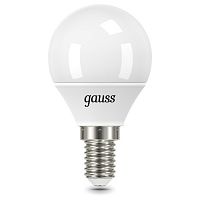 105101310 Лампа Gauss Шар 9.5W 950lm 6500K E14 LED 1/10/50