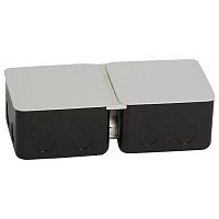 054002 Монтажная коробка для выдвижного розеточного блока - 6 модулей - металл