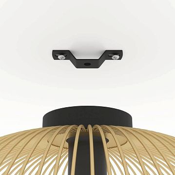 900165 900165 Потолочный светильник VENEZUELA, 1x40W(E27), сталь, черный, золотой  - фотография 3