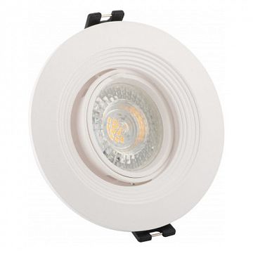 DK3029-WH DK3029-WH Встраиваемый светильник, IP 20, 10 Вт, GU5.3, LED, белый, пластик  - фотография 3