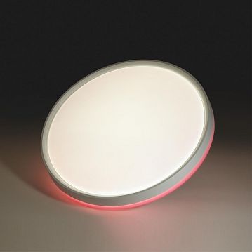 7708/DL 7708/DL COLOR SN 100 Светильник пластик/белый/розовый LED 48Вт 4000К D400 IP43 KEZO PINK  - фотография 4