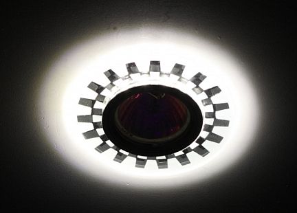 Б0048941 DK LD47 SL /1 Светильник ЭРА декор cо светодиодной подсветкой MR16, зеркальный (50/1800)  - фотография 4