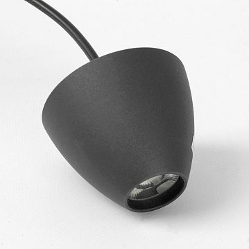 LSP-7079 Подвесной светильник, цвет основания - черныйчерный, плафон - металл (цвет - белый), 1х6W led  - фотография 2