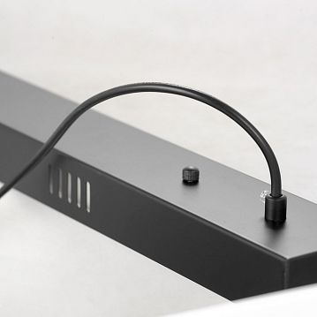 LSP-8450 RIVER Линейно-Подвесной светильник, цвет основания - черный, плафон - акрил (цвет - белый), 1x60W LED  - фотография 4
