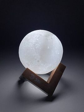 Б0043092 Ночник - светильник светодиодный ЭРА NLED-490-1W-W Луна аккумуляторный белый, Б0043092  - фотография 9