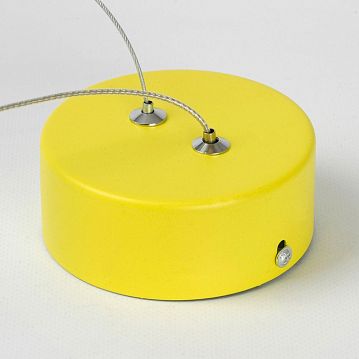 LSP-7086 Подвесной светильник, цвет основания - желтый, плафон - акрил (цвет - белый), 2х6W led  - фотография 5