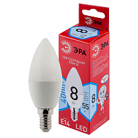 Б0050200 Лампочка светодиодная ЭРА RED LINE LED B35-8W-840-E14 R E14 / Е14 8 Вт свеча нейтральный белый свет